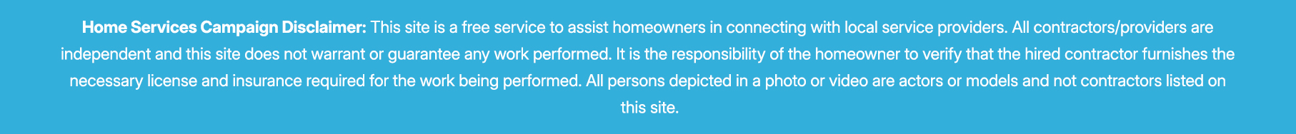 Drain Master Footer Menu